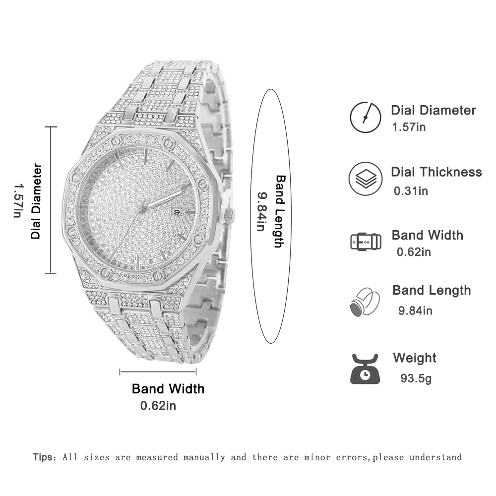 Iced Out Watch for Men Gold Wa - Luxury Watch Collection recension och pris