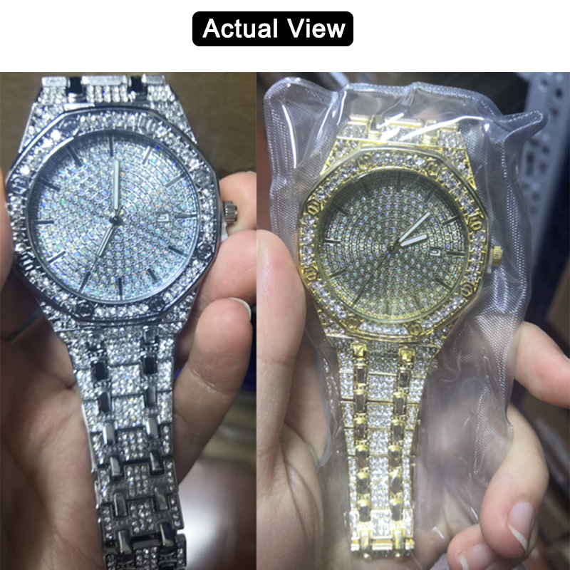 Iced Out Watch for Men Gold Wa - Luxury Watch Collection recension och pris