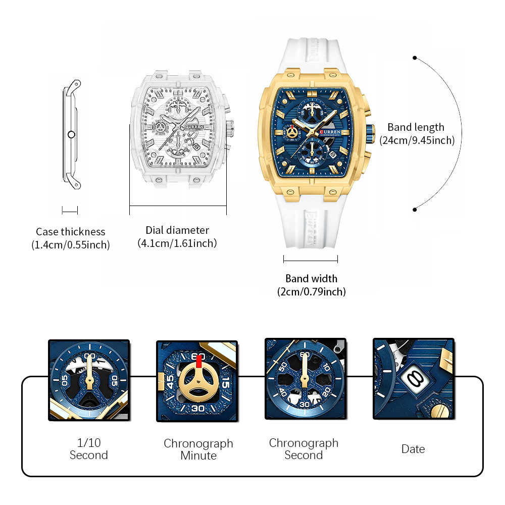 CURREN Luxury Vintage Watch fo - Luxury Watch Collection recension och pris