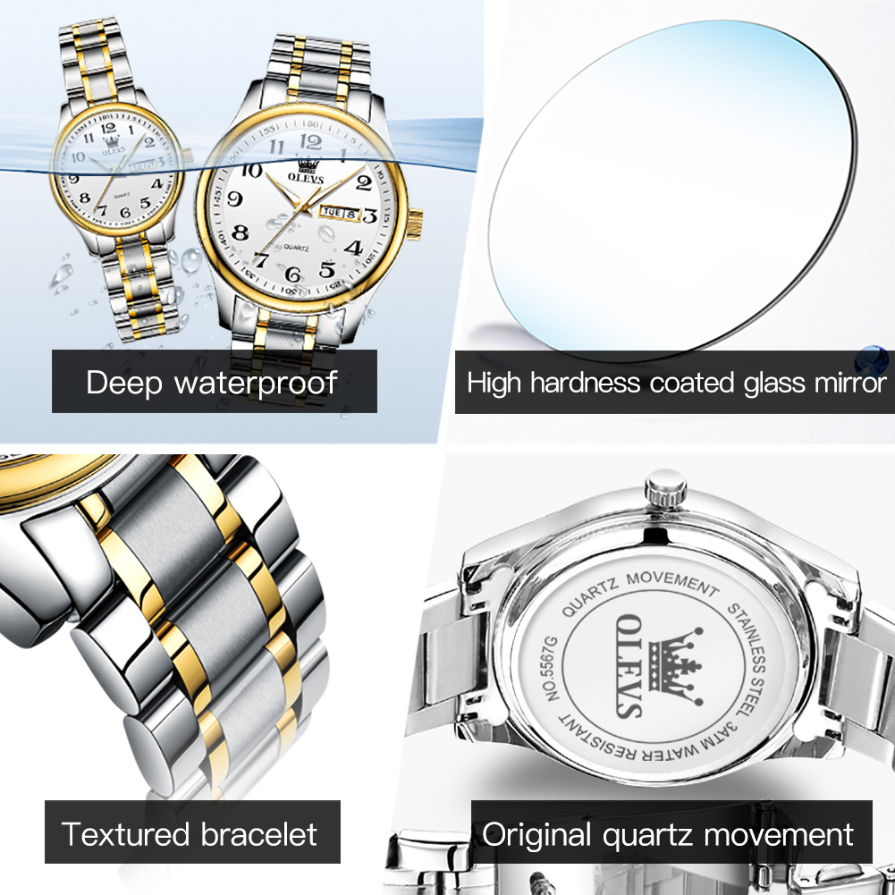OLEVS New Fashion Couple Watch - Luxury Watch Life recension och pris