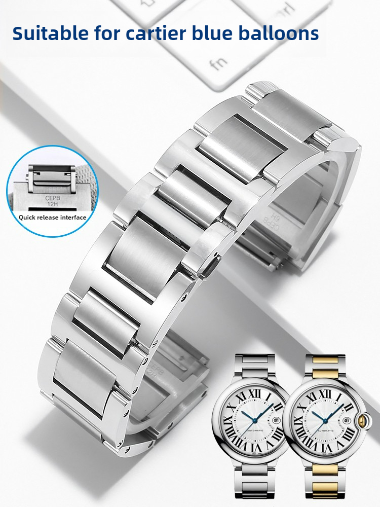 Stainless steel watch strap is - Cartier Watch Ballon Bleu recension och pris