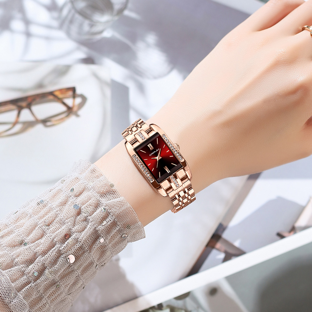 CRRJU Luxury Square Watch for  - Luxury Watch For Women recension och pris